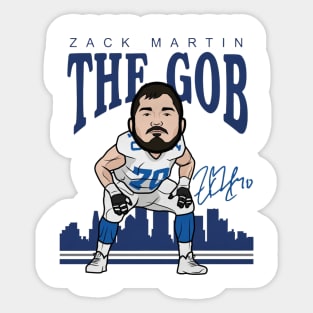 Zack Martin Dallas Gob Sticker